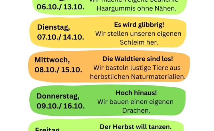 Herbstferien 2026